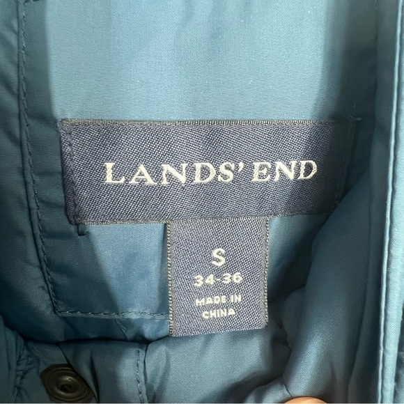 LAND’S END Men’s Down Puffer Vest | Snap front | Small - Picture 5 of 10